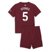 Manchester City John Stones #5 Fußballbekleidung 3rd trikot Kinder 2024-25 Kurzarm (+ kurze hosen)